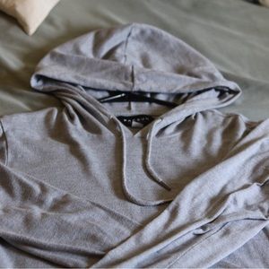 PacSun Gray / Blue Light Weight Gym Hoodie